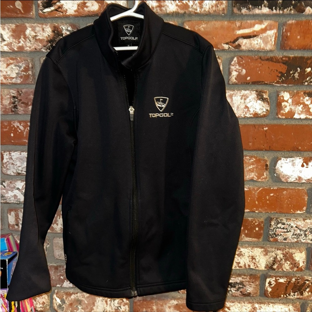 Top Golf Full Zip Black  Fleece Jacket 
Size Medium